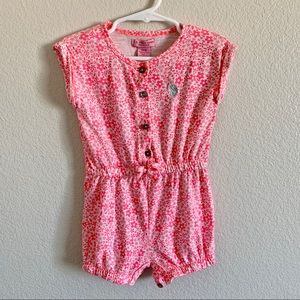 U.S. Polo ASSN. Romper 24 month summer pink